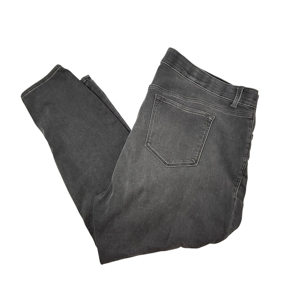 Old Navy Women Plus 24 Rockstar Super Skinny Gray Built-In‎ Warm Stretch Jeans - Picture 5 of 16
